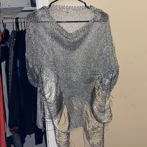 Silver overlay shirt